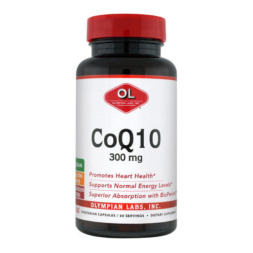 Olympian Labs CoQ10 Vegetarian Supplement Capsules 300 mg, 60 Ea